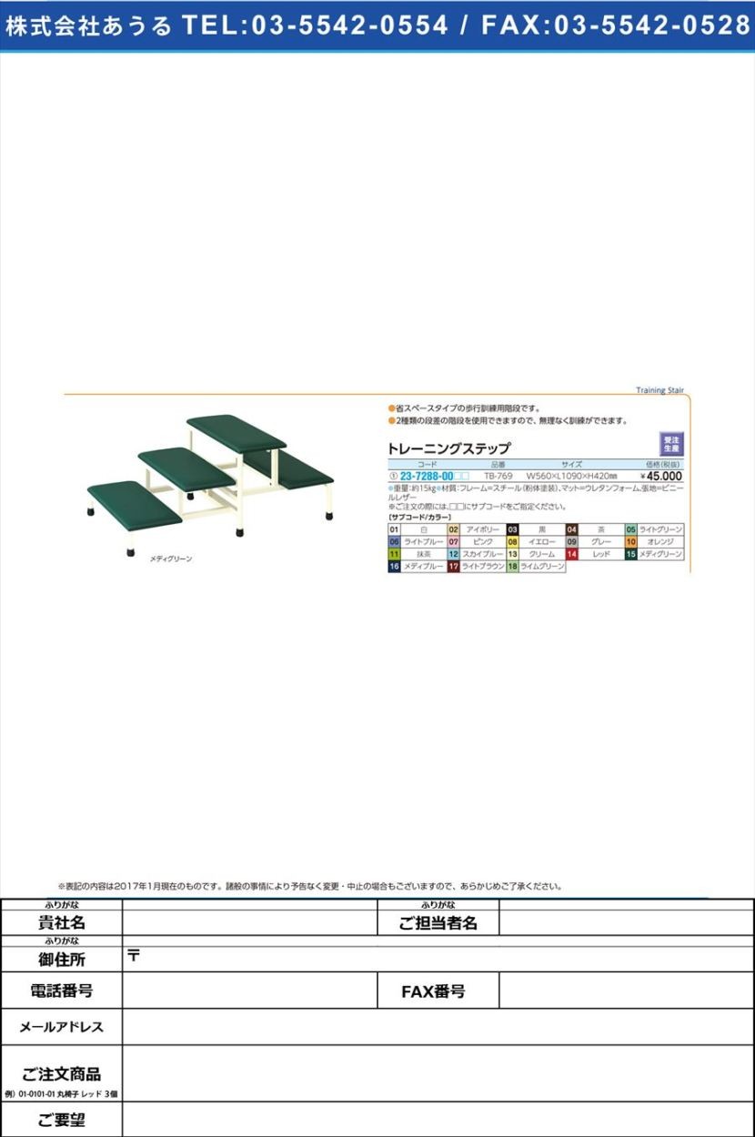 トレーニングステップ トレーニングステップ TB-769(56X109X42CM