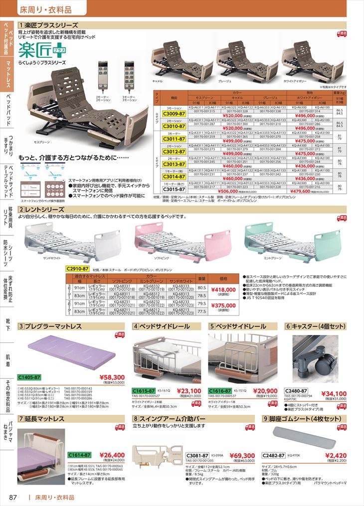 C14051)プレグラーマットレス (1)83cm幅 レギュラー 非(C14051)(KE 