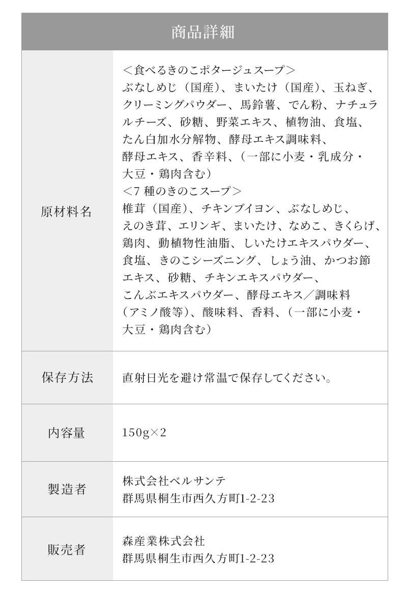 スープ きのこ お試しセット  森のきのこスープ 送料無料 | ポタージュ しいたけ 国産 きのこ | 森のきのこ倶楽部 | 14