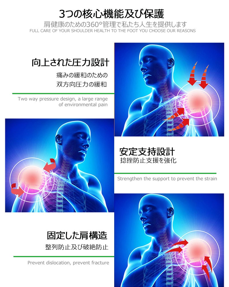 肩サポーター 五十肩 スポーツ 医療用 両肩用 肩固定 野球 脱臼 肩こり 肩痛 サポーター マジックテープ式 女性用 右肩用 左肩用  肩保護サポーター 男女兼用 :uc-0254:張本 ストア - 通販 - Yahoo!ショッピング