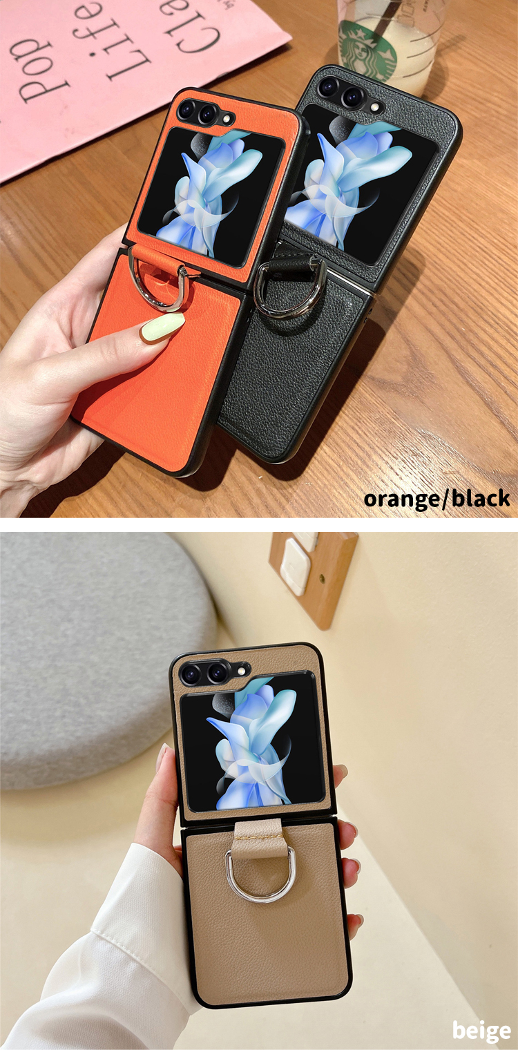 Galaxy Z Flip7 Flip6 Flip5 Flip4 5G ホールドリング付き PC＆PU