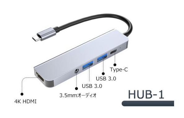 type-c typec ハブ 5in1 HDMI 4K USB3.0 PD87W対応 SD microSD カードリーダー USB変換アダプター MacBook ノートパソコン ノートPC surface iPad｜dsharimoto｜02
