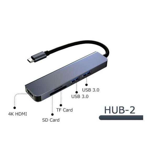 type-c typec ハブ 5in1 HDMI 4K USB3.0 PD87W対応 SD microSD カードリーダー USB変換アダプター MacBook ノートパソコン ノートPC surface iPad｜dsharimoto｜03