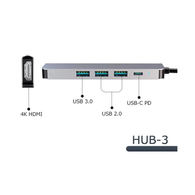 type-c typec ハブ 5in1 HDMI 4K USB3.0 PD87W対応 SD microSD カードリーダー USB変換アダプター MacBook ノートパソコン ノートPC surface iPad｜dsharimoto｜04