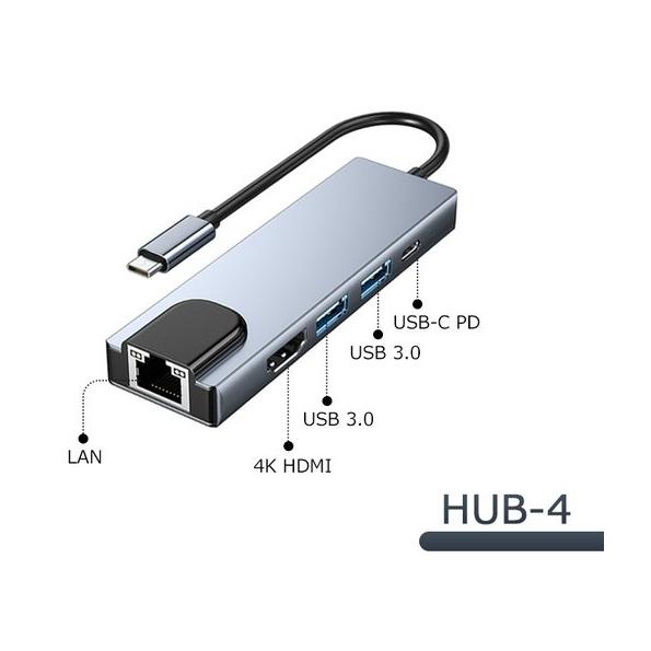 type-c typec ハブ 5in1 HDMI 4K USB3.0 PD87W対応 SD microSD カードリーダー USB変換アダプター MacBook ノートパソコン ノートPC surface iPad｜dsharimoto｜05
