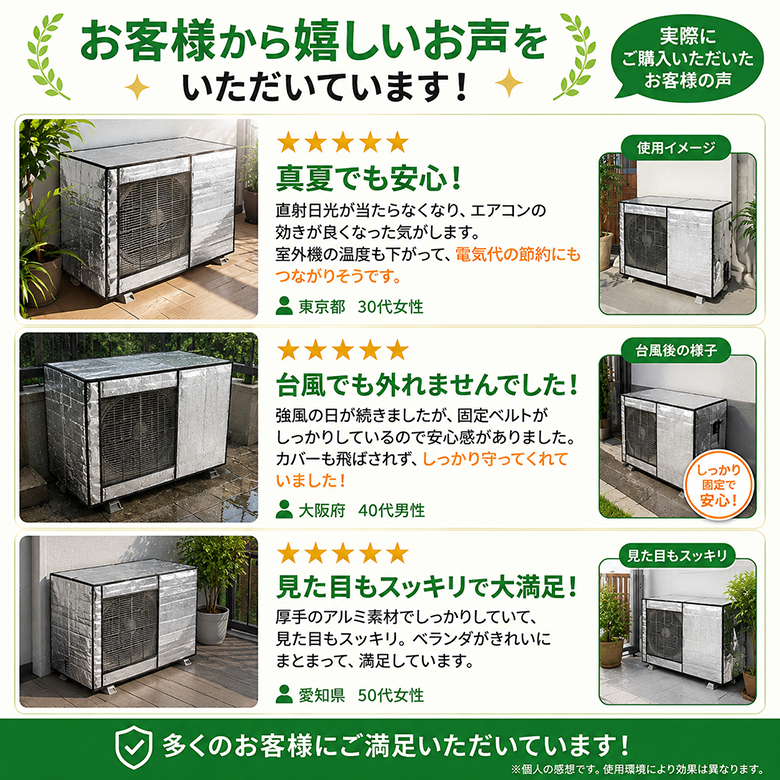 エアコン 室外機カバー 冬 雪 対策 アルミ 省エネ 保護カバー 室外機用カバー 節電 固定用ベルト付き 劣化防止 簡単設置 屋外 かぶせる 通気性 固定用ベルト付き 関連画像1