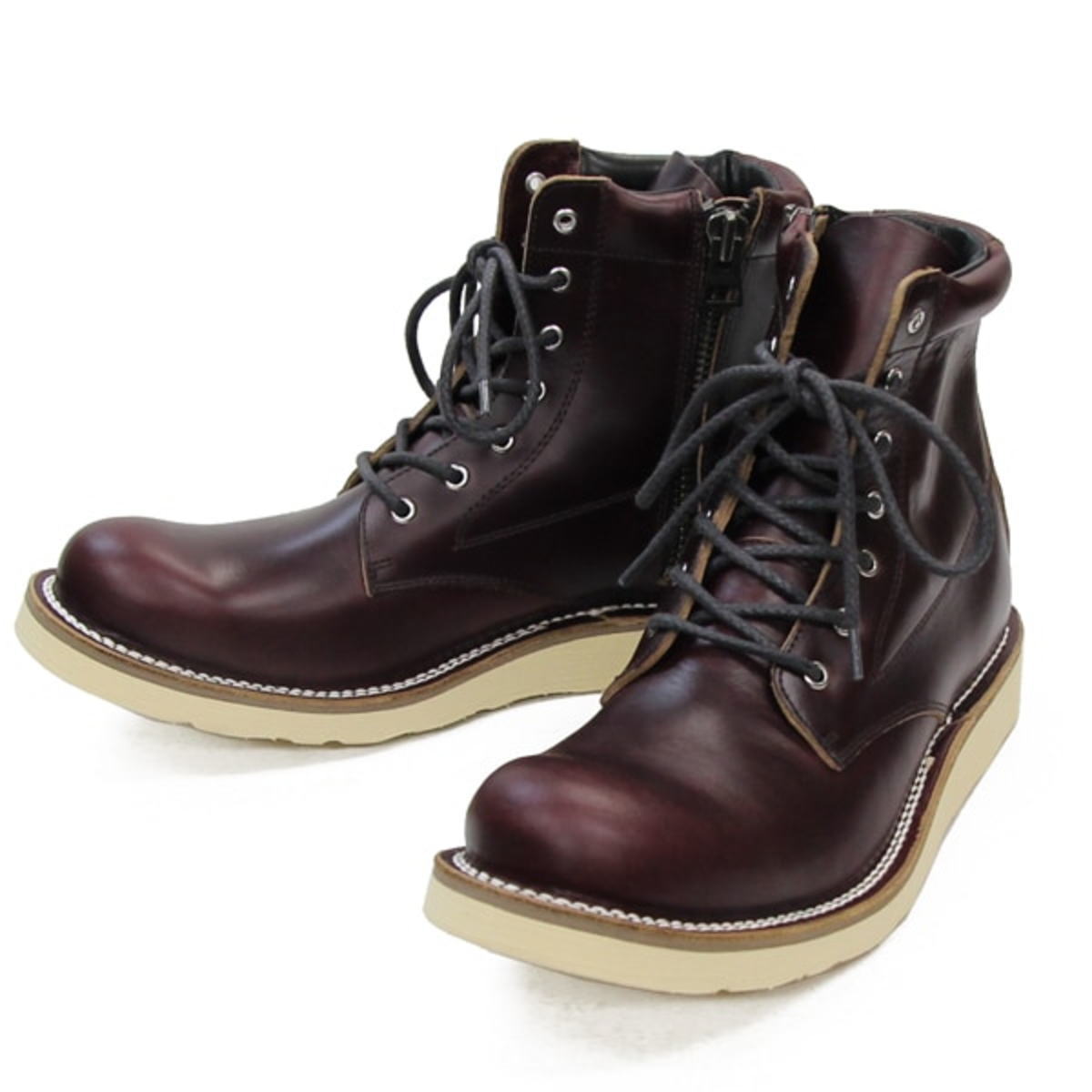 SLOW WEAR LION スローウェアライオン [ 8593HC ] クロムエクセルレザー ワークブーツ ビブラムクレープソール BURGUNDY/BLACK US5〜US10 |  | 01