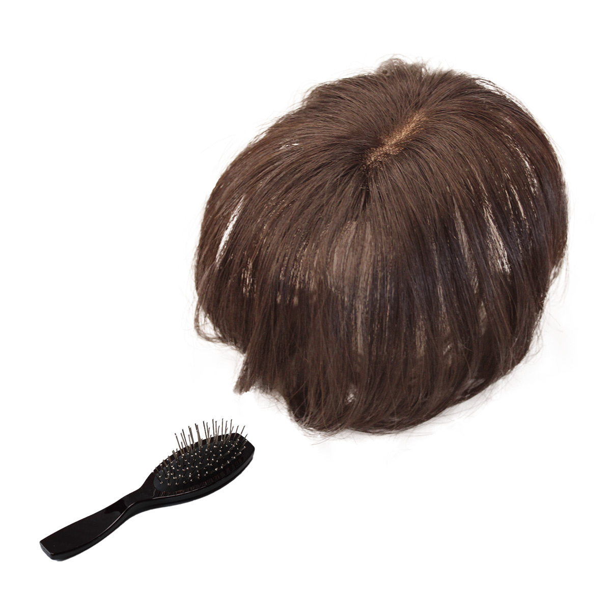人毛100％軽量分け目ピース　　　　カバー ヘアピース 分け目カバー 毛染め 白髪の画像