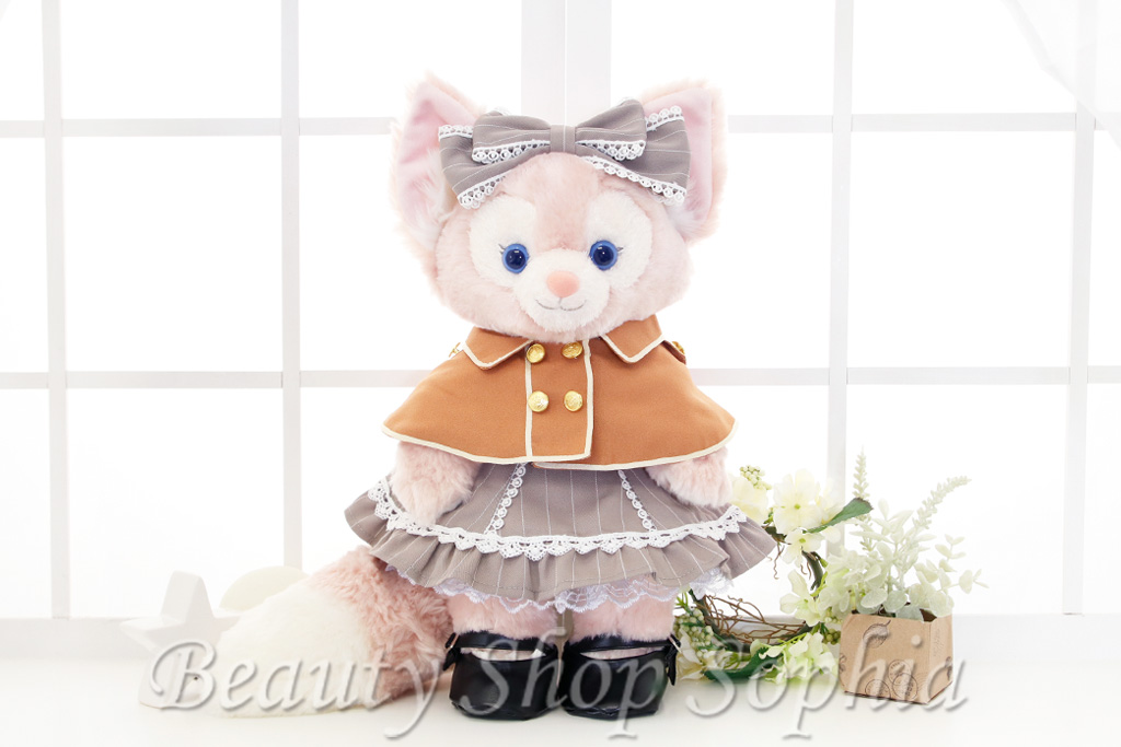 リーナベル クラシカルワンピース コスチューム 服 単品 ぬいぐるみ別売（オリジナル ハンドメイド） ぬいぐるみSサイズ用 ポンチョ ロリータ 冬