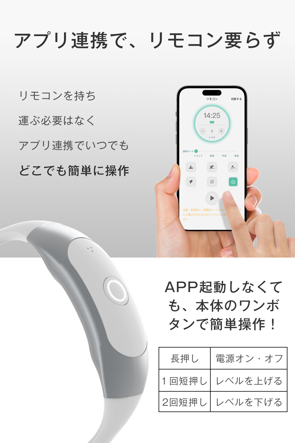 ネックリラクゼーション 温熱EMSネックケア 首マッサージャー 6つ