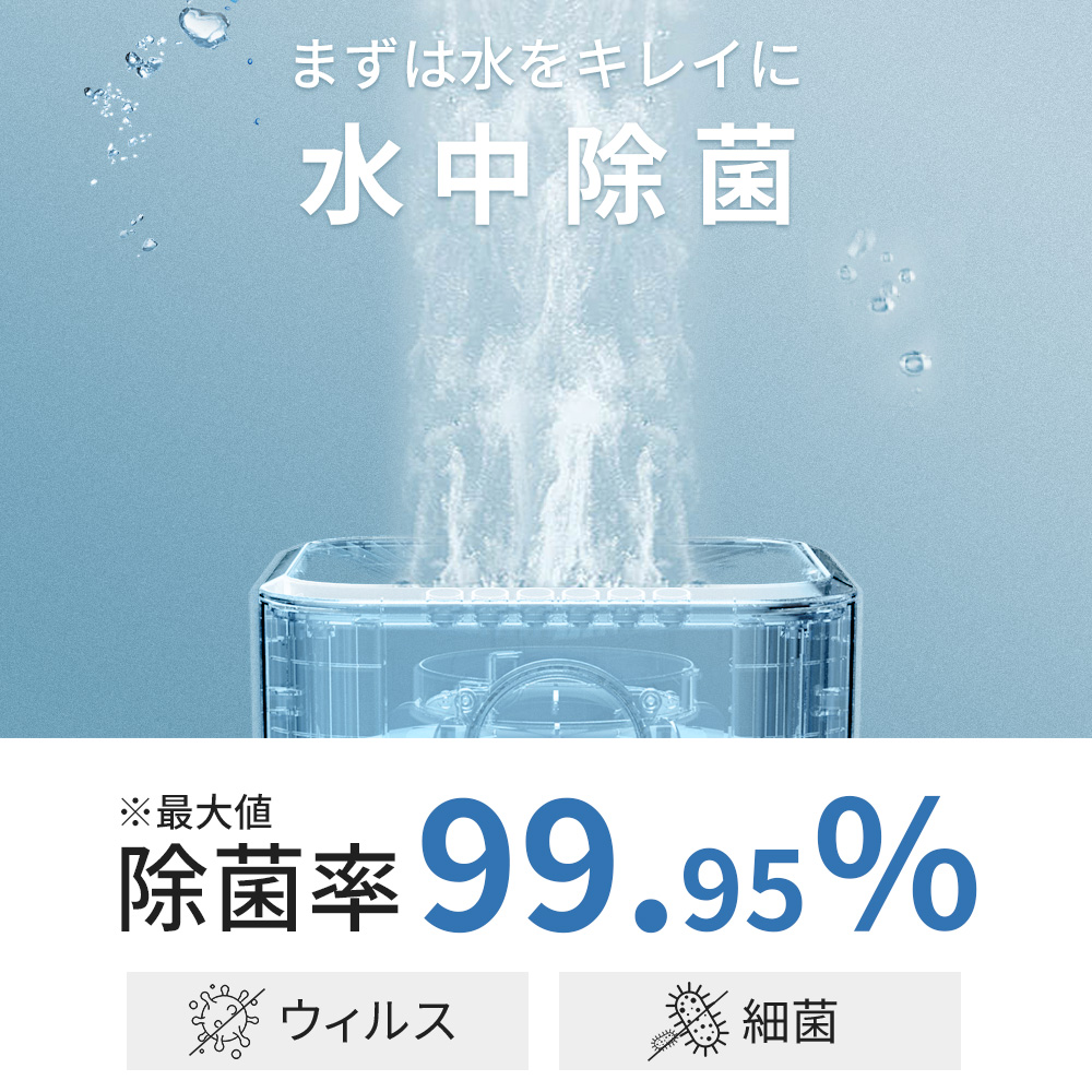 加湿器 気化式加湿器 大容量4L 最大18畳対応 自動湿度調整 タイマー付き 4重空気浄化 UVライト Ag+イオン 酵素 マイナスイオン 吸水性抜群  リモコン付き