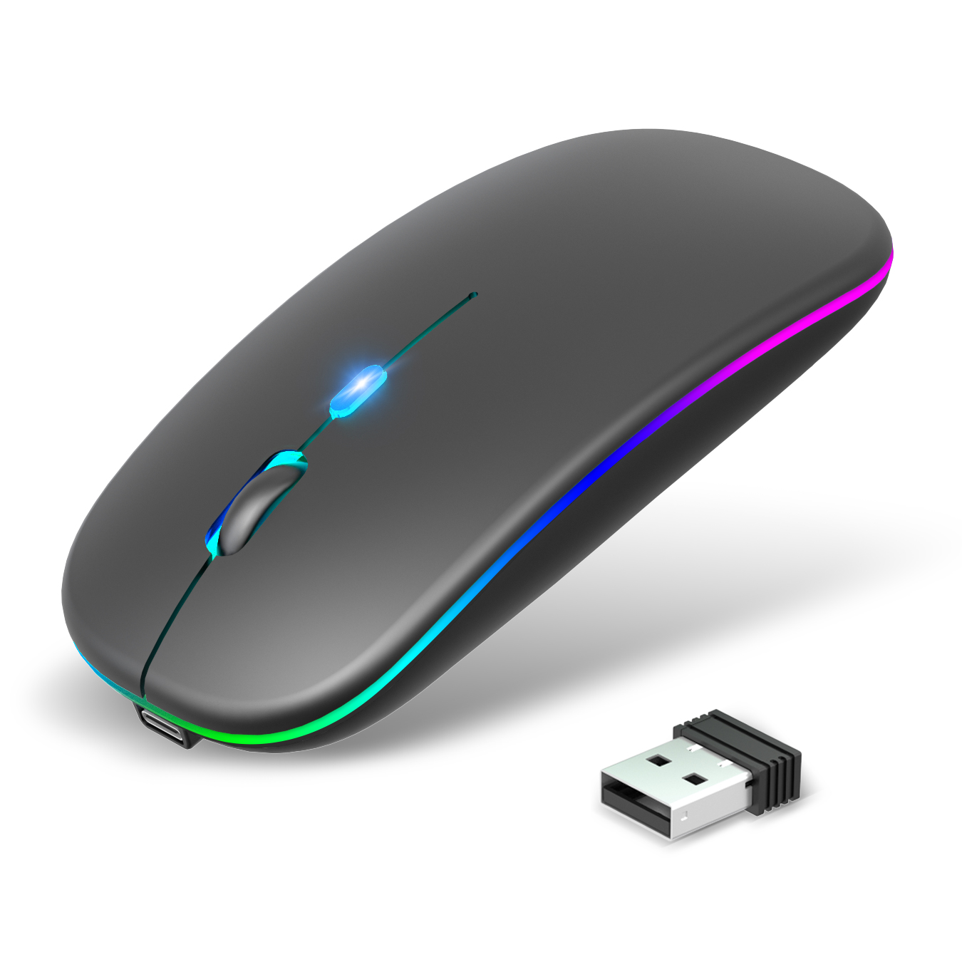 ♒未使用品 WindowsミニノートPC ワイヤレスマウス付き Amazon | マウス 無線 【高精度・高感度&極薄型モデル】 ワイヤレス