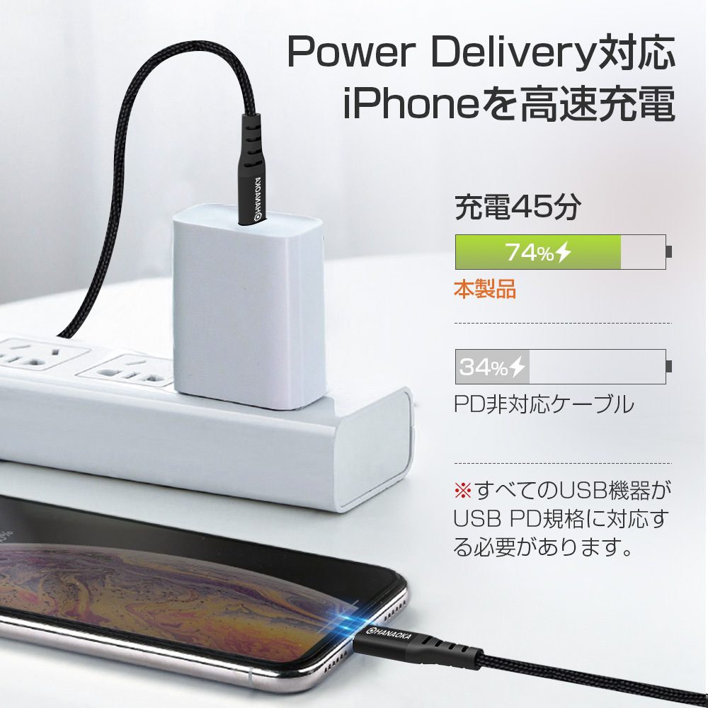 iphone12 充電ケーブル Type-C iPhone X iphone11 ケーブル