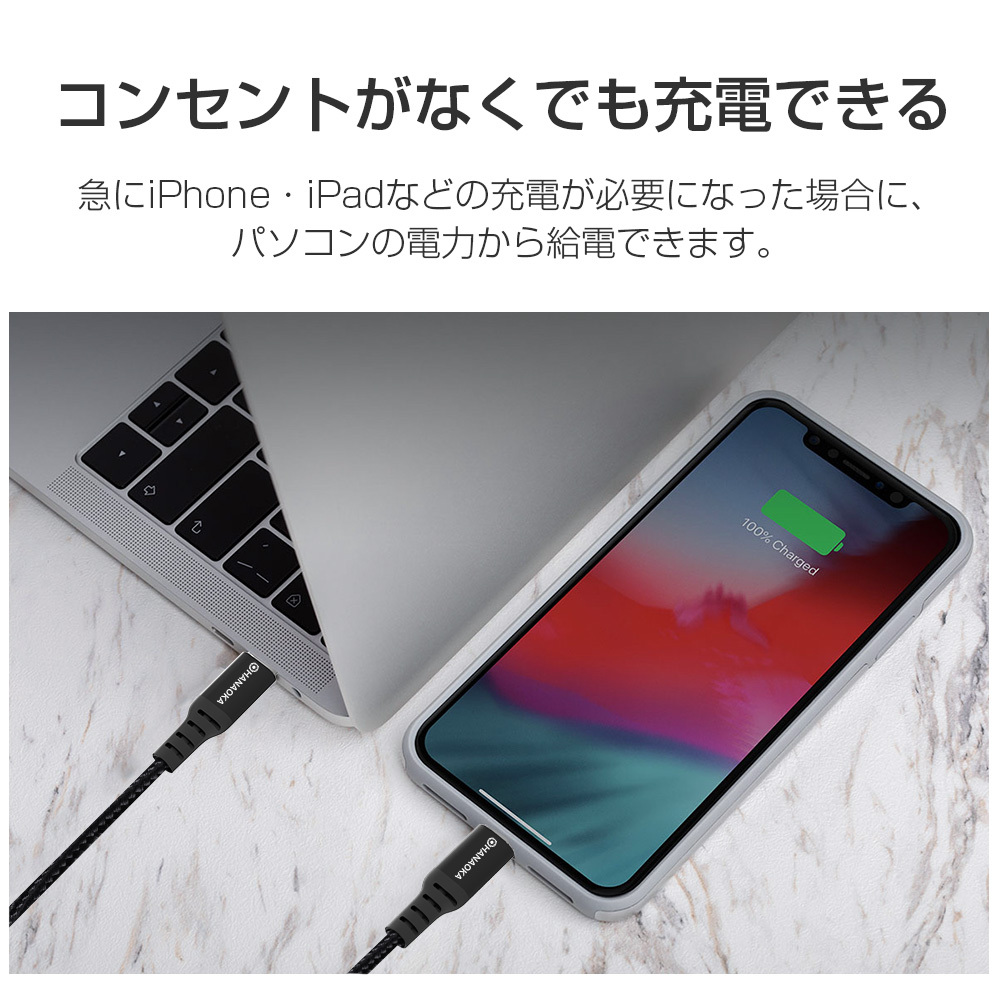 iphone12 充電ケーブル Type-C iPhone X iphone11 ケーブル