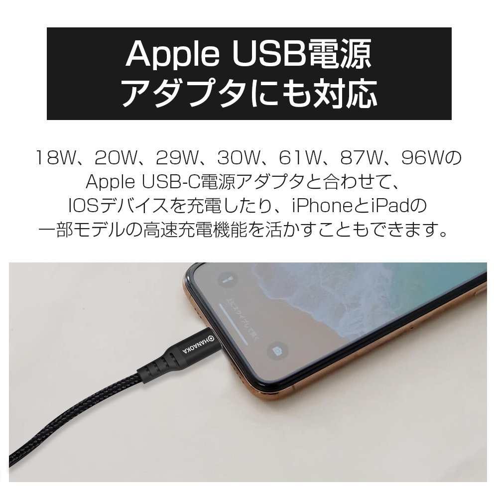 iphone12 充電ケーブル Type-C iPhone X iphone11 ケーブル