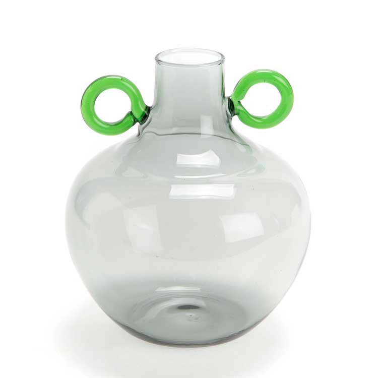【在庫処分 SALE】花瓶 2種 選択可能 ガラス バイカラー モダン ベース フラワーベース イン...