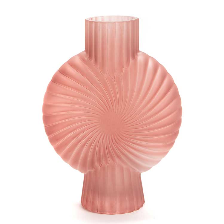 【在庫処分 SALE】花瓶 2種 選択可能 ガラス シェル モダン ベース フラワーベース インテリ...