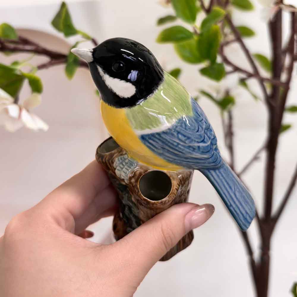 小花入れ 花瓶 シジュウカラ 野鳥 鳥 Great Tit Bud Vase ギフト