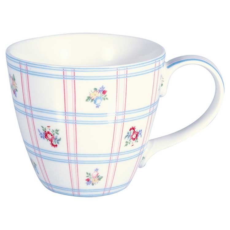 マグカップ コップ カップ コーヒー 紅茶 チェック 花 柄 北欧 パステル ペールカラー GABY ギャビー Mug 磁器 グリーンゲート  Green Gate : gg-muggby0106 : 南欧風雑貨カサ・デ・アイヴィー - 通販 - Yahoo!ショッピング