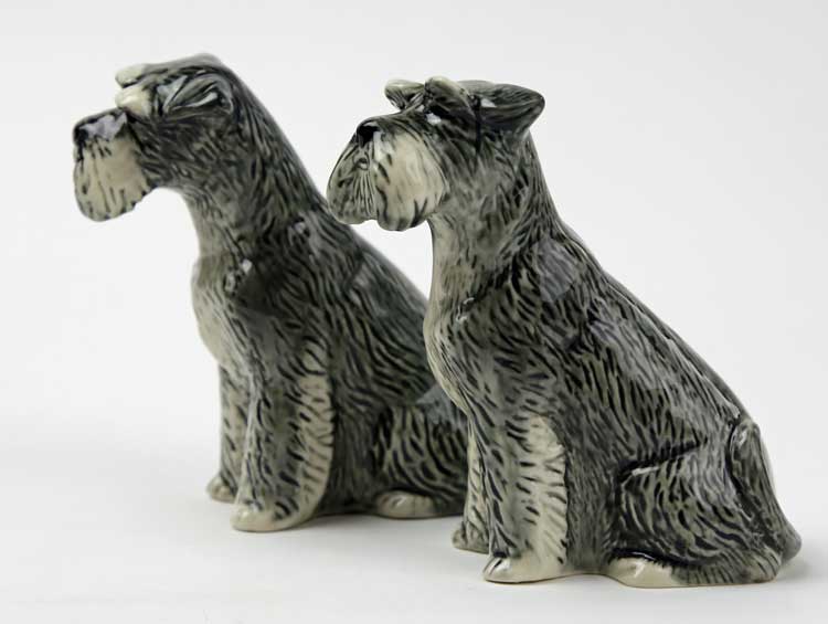 フィギュア フィギュリン 置物 セット シュナウザー 犬 Schnauzer