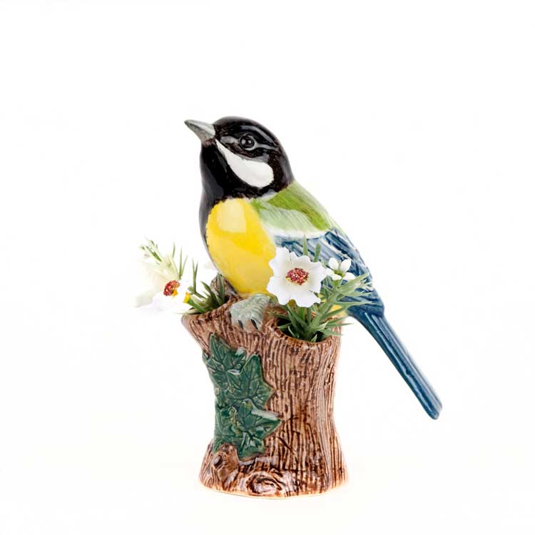 小花入れ 花瓶 シジュウカラ 野鳥 鳥 Great Tit Bud Vase ギフト