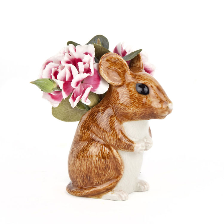 小花入れ 花瓶 ねずみ ネズミ モリネズミ Wood Mouse Bud Vase ギフト