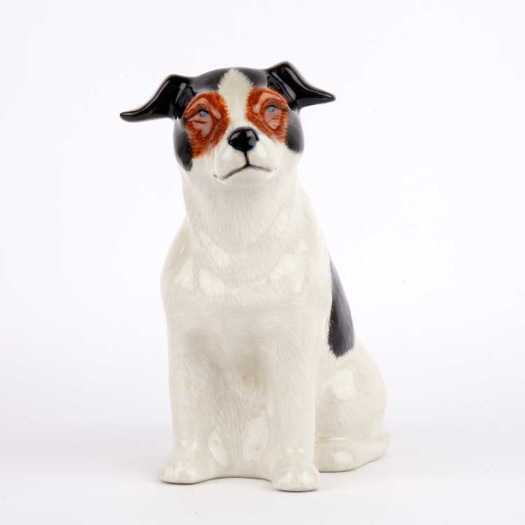 陶器　犬 ビクター犬 ニッパー 陶器 置物（美品】◇【昭和レトロ