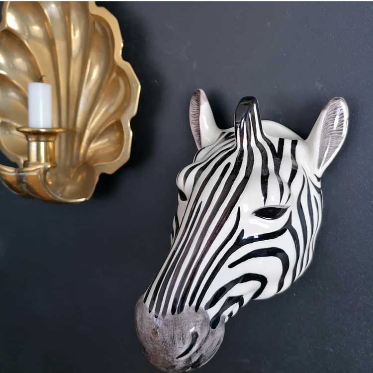 壁掛け 花瓶 シマウマ ゼブラ Zebra Wall Vase プレゼント ク