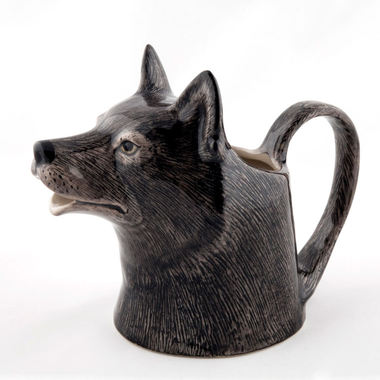 ジャグ 花瓶 狼 オオカミ Wolf Jug プレゼント クエイル