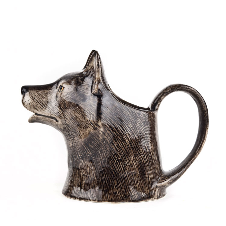 ジャグ 花瓶 狼 オオカミ Wolf Jug プレゼント クエイル
