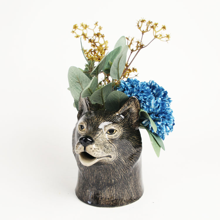 Quail Ceramics(クエイル・セラミックス)オオカミ 水差し 花瓶