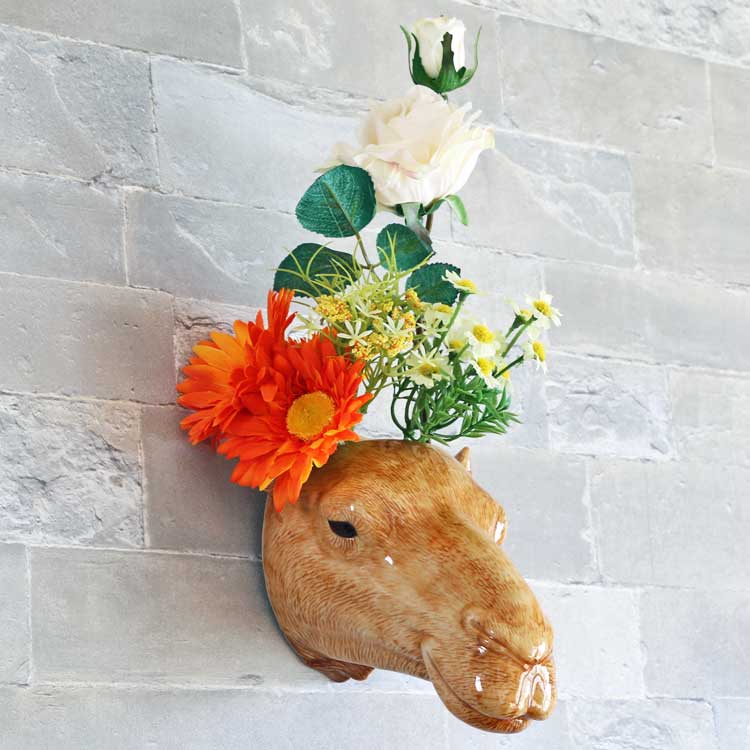 壁掛け 花瓶 ラクダ らくだ Camel Wall Vase プレゼント クエイル