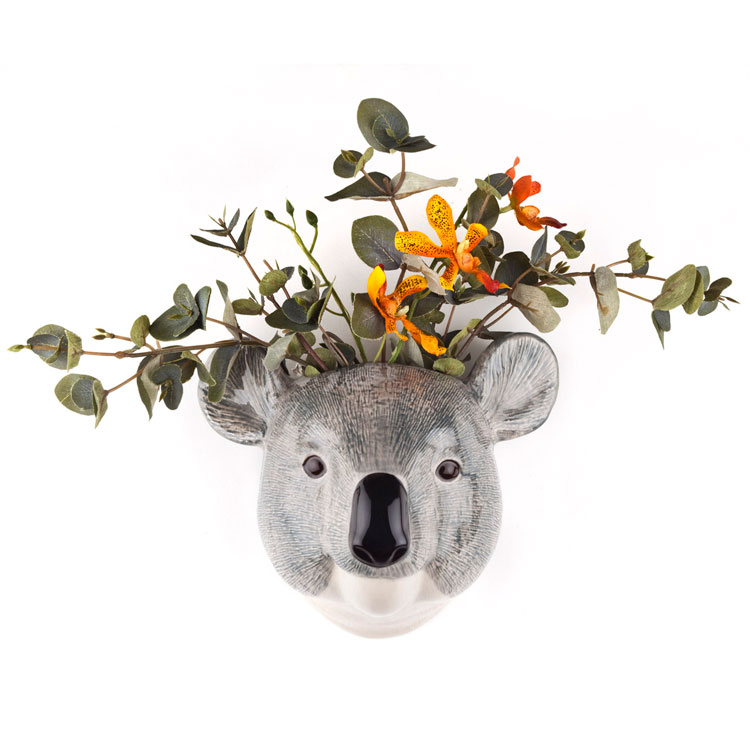 壁掛け 花瓶 コアラ Koala Wall Vase プレゼント クエイルセラミックス
