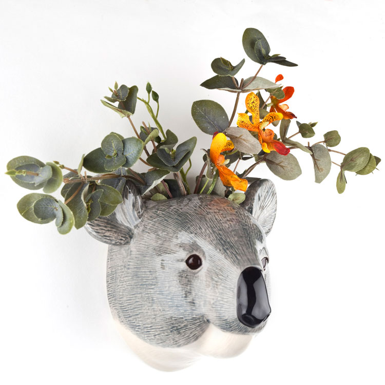 壁掛け 花瓶 コアラ Koala Wall Vase プレゼント クエイルセラミックス