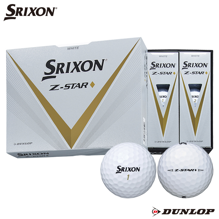 ダンロップ ゴルフボール スリクソン Ｚ−ＳＴＡＲ ダイヤモンド２ ホワイト １ダース 2023年モデル