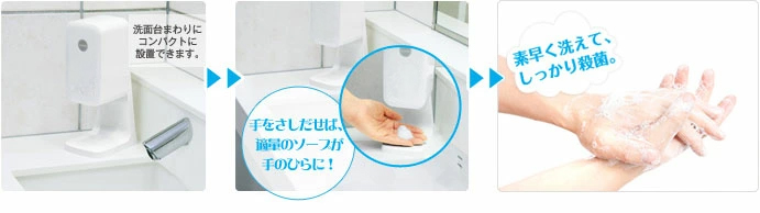 ダスキンディスペンサーセット Amazon.co.jp: ダスキン【公式】泡ハンドソープ自動ディスペンサー