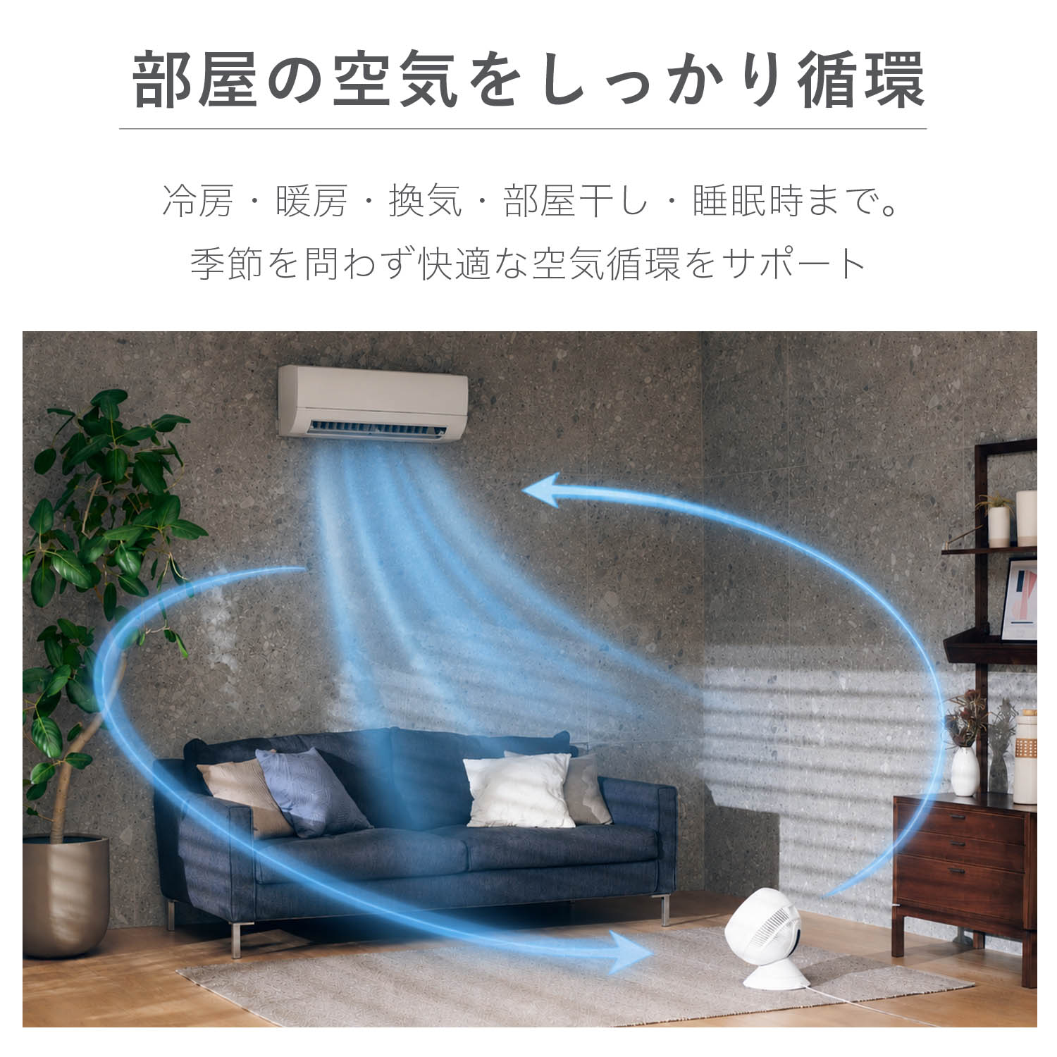 duux サーキュレーター dc モーター 静音 扇風機 首振り 小型 卓上