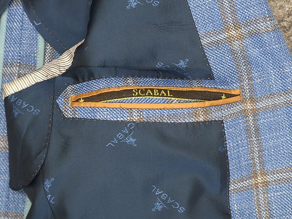 SCABAL生地使用／オーダー・ジャケット ZEGNA（ゼニア） 春夏物ジャケット [SCABAL] スキャバル オーダー生地