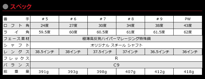 ワークスゴルフ ゴルフ クラブ アイアンセット 高反発 アイアン セット