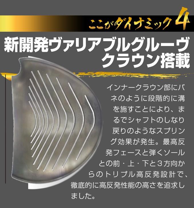 ゴルフ クラブ 新品 ドライバー 46インチ 高反発 ダイナミクス