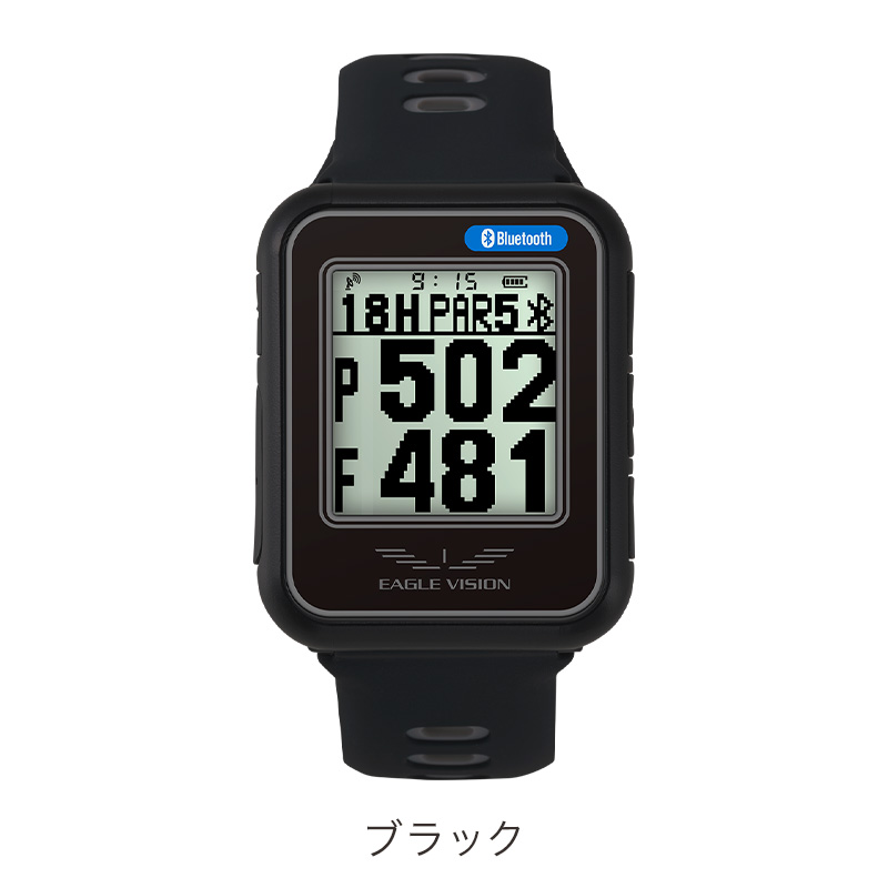 ゴルフ ナビ 腕時計型 イーグルビジョン ウォッチ6 距離測定 高低差 GPSナビ レコーダー 黒 白 サイズ交換用ベルト付属｜dyna-golf｜02