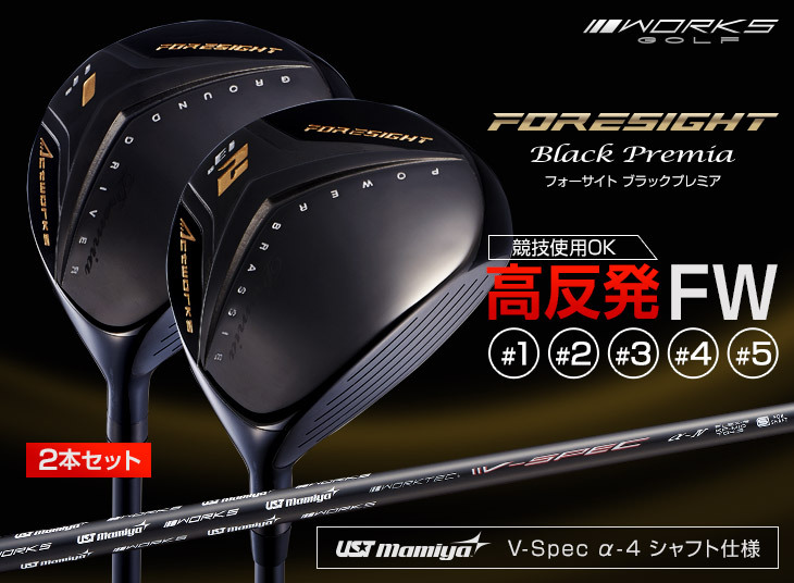 ワークスゴルフ ゴルフ フェアウェイウッド 2本セット 1w 2w 3w 4w 5w