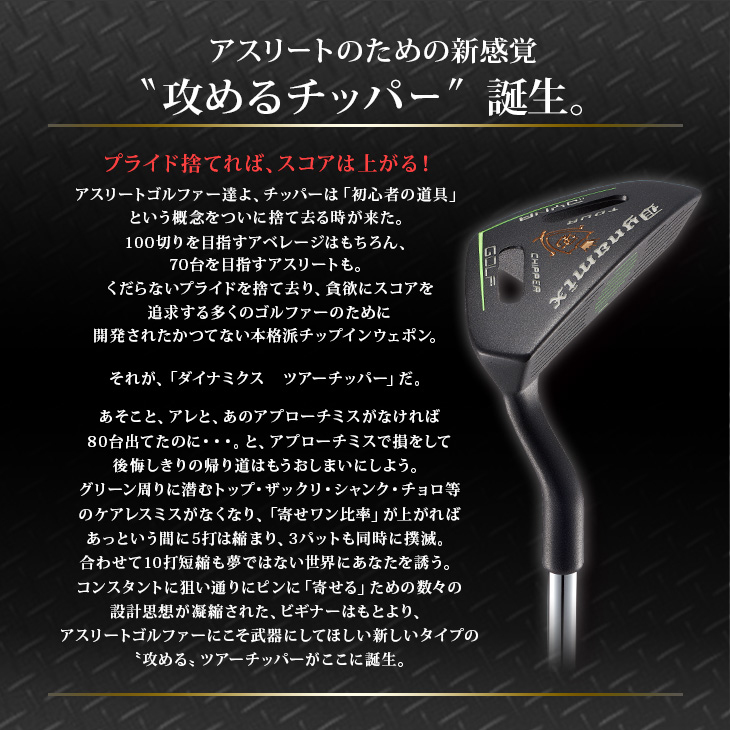 DYNAGOLF ゴルフ クラブ チッパー 34インチ ロフト角32度