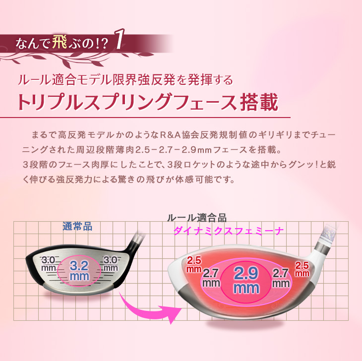 WORKS Golf - 新品ルール適合 ダイナミクス フェミーナ プレミアライトレディシャフト仕様 ダイナミクス フェミーナ