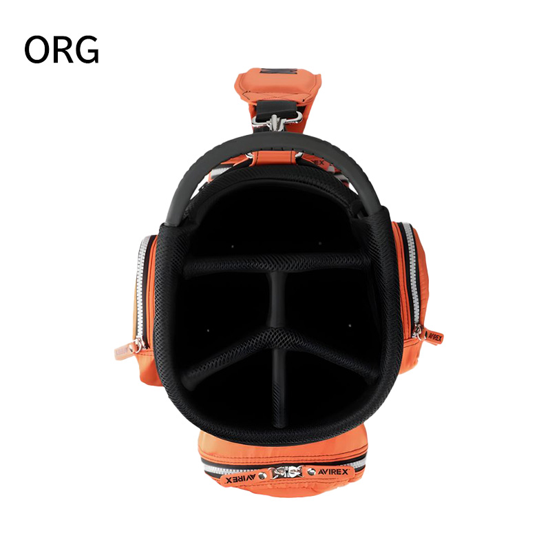 ゴルフ キャディバッグ 9型 カート式 AVIREX GOLF AVG5S-AC26 : 爆飛び