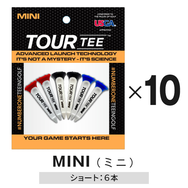 ゴルフ ティー 10個セット ロング ショート 80mm 45mm ツアーティー TOUR TEE コンボ オリジナル ミニ プロ 2022年モデル｜dyna-golf｜04