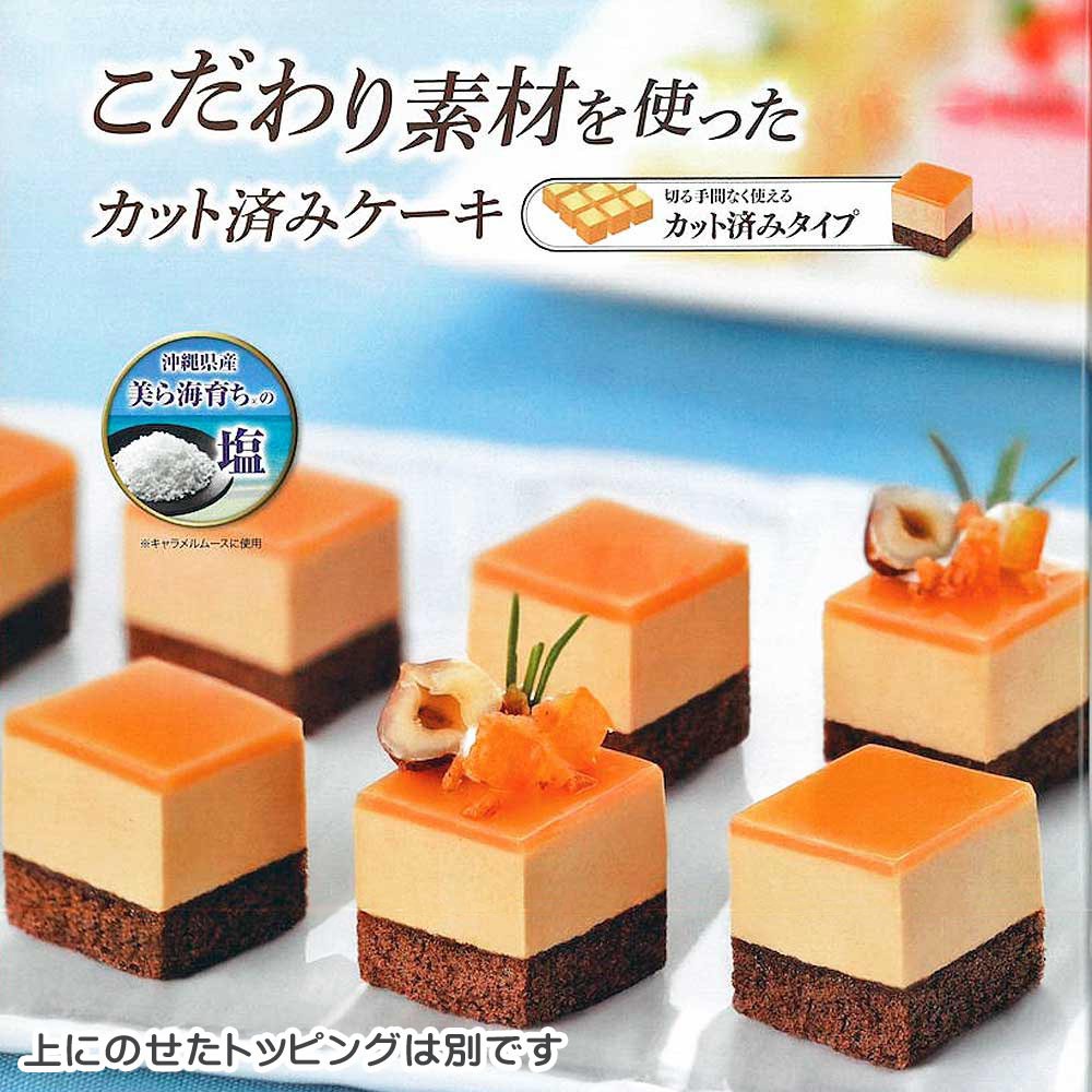 カット済ケーキ 塩キャラメル 沖縄美ら海育ち R の塩使用 まろやかで甘味のある塩を使用 風味をより一層引き立てました スイーツ ケーキ 洋菓子 通販