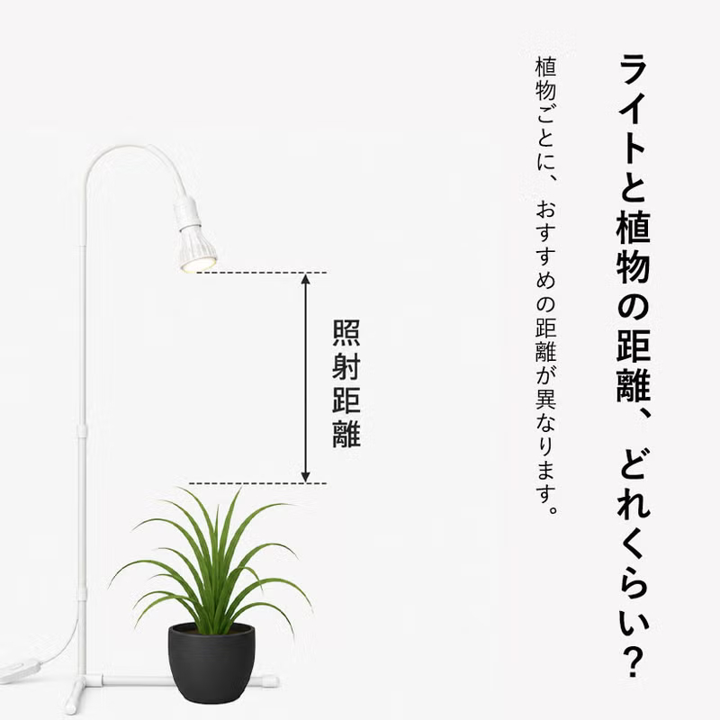 植物育成ライトスタンド（高さ2.1m）「高性能」で、コスパ抜群！観葉