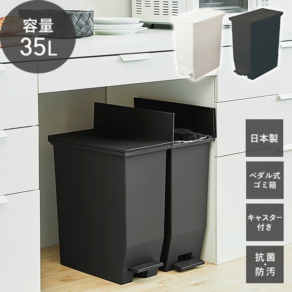 東谷 ゴミ箱 45リットル おしゃれ 分別 スリム ダストボックス 日本製