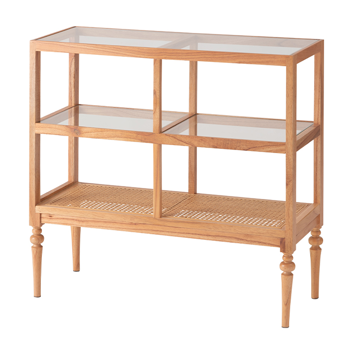 東谷 (豪華2大特典)オープンシェルフ ワイド 3段 ラック ガラス